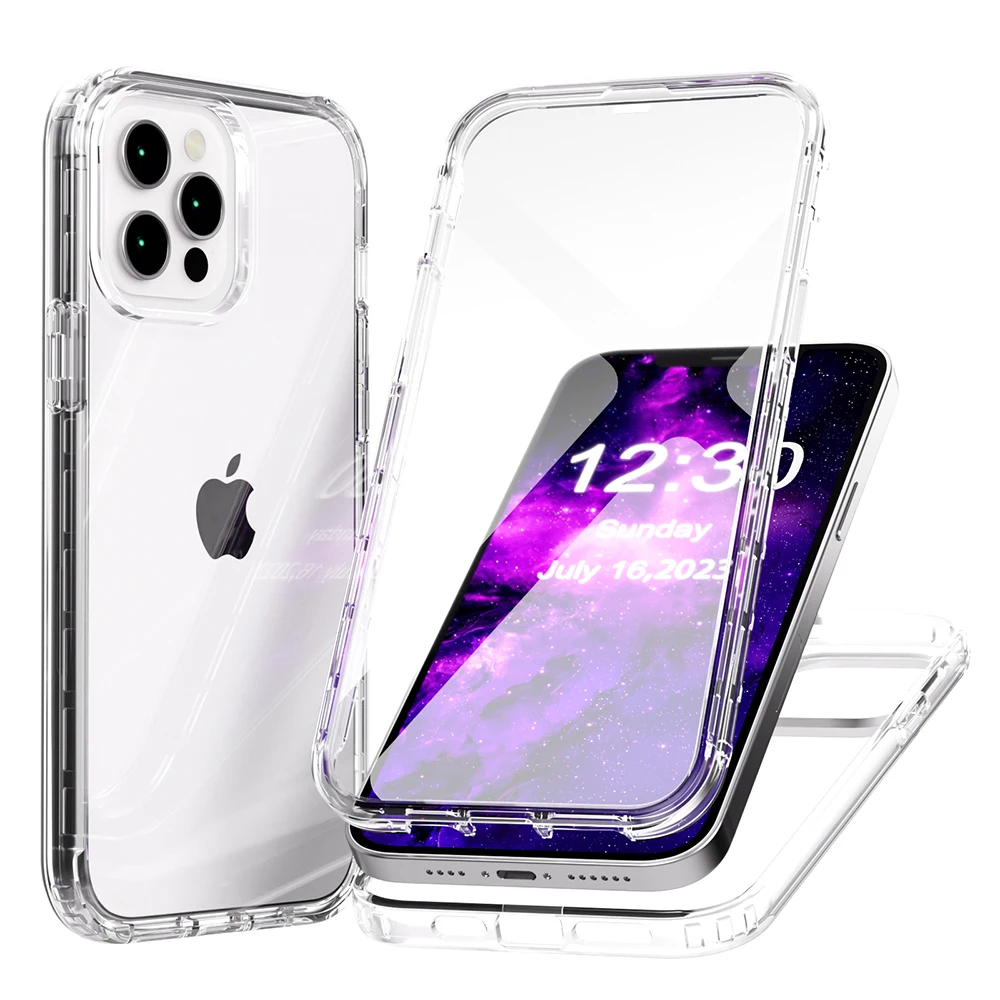 Luxury 360 Full Protective Case For IPhone 14 13 12 11 Pro 14 Plus Iphone11 11promax 14promax 13promax Double Sided Layer Cover