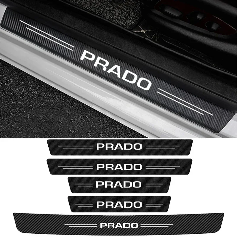 

Car Door Sill Protector Trunk Bumper Threshold Anti-Scratch Sticker for Prado 120 150 J90 J120 J150 LC90 LC150 Door Pedal Strips