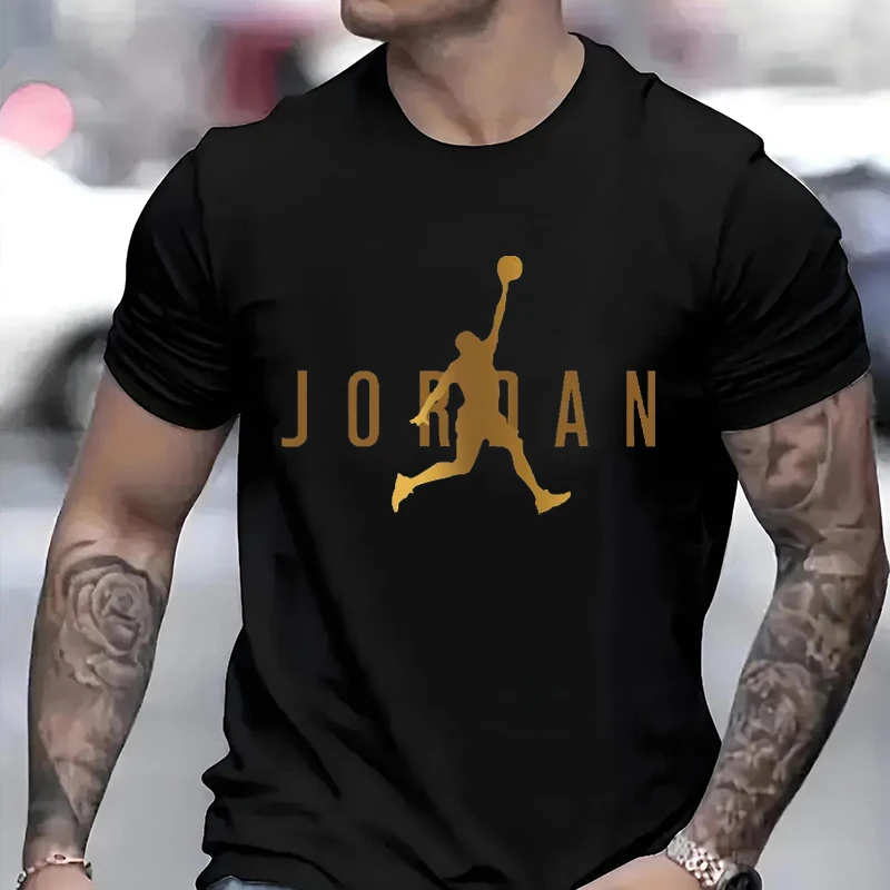 

Retro Simple Letter Summer Men Women Comfortable Breathable Casual Fashion Outdoor T-Shirt Street Round Neck Couple's Clothing