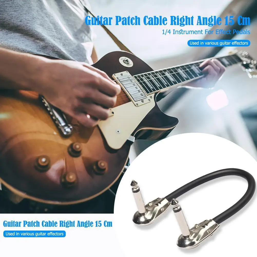 6.35mm 1/4 inch Mono Male Plug Patch Cable Guitar Effect Pedal Connection Cable