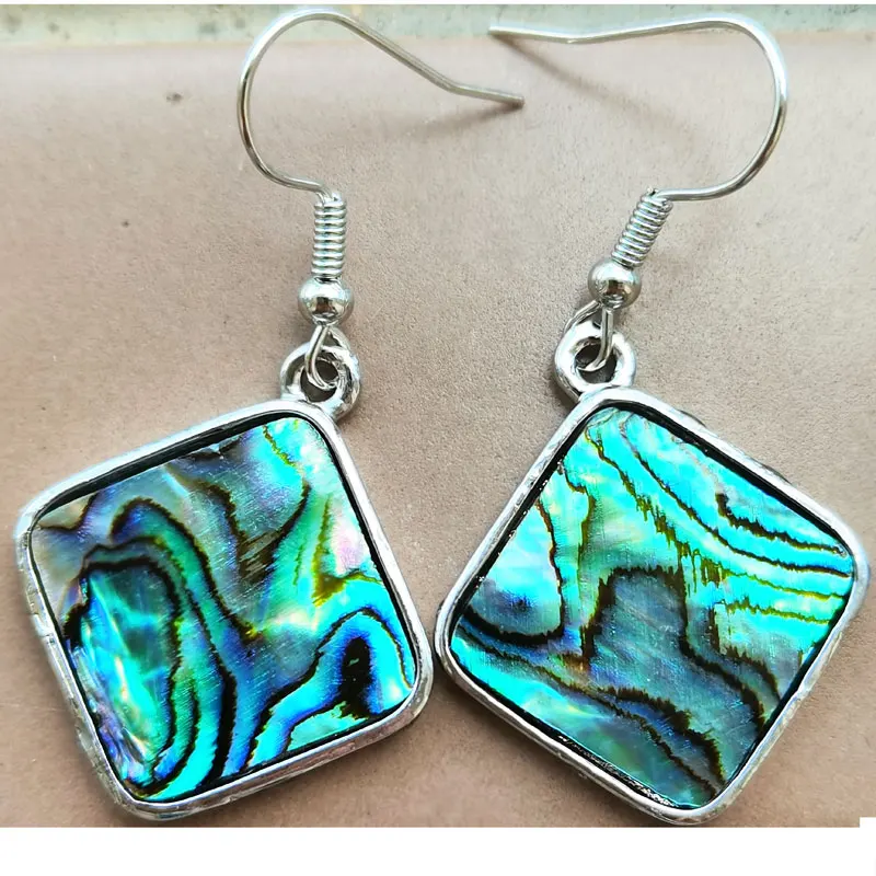 New Zealand Abalone Shell beads Earring 1Pair WFH1151