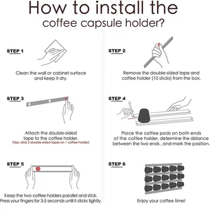 Café -Kapseln für Nespresso, Dolce Gusto, Vertolin, für jede Kaffeekapsel, Lagerregal, 6 PCs 8 Hauptverkaufsunterstützung Nespresso - №1