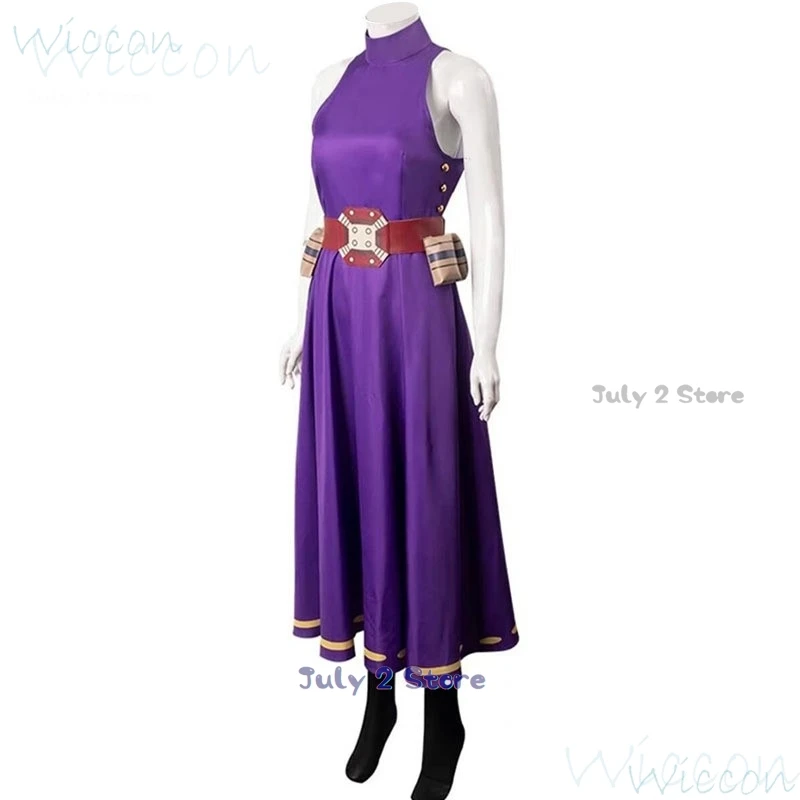 Anime Lady Nagant Cosplay My Hero Tsutsumi Kaina Purple Skirt Purple Wig Academia Justice Uniform Prop Party Outfit for Women