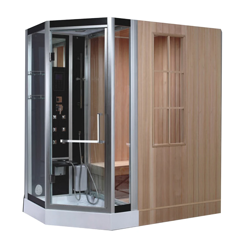 &c Solid Spruce Wood Mini Indoor Traditional Sauna Small Home Sauna