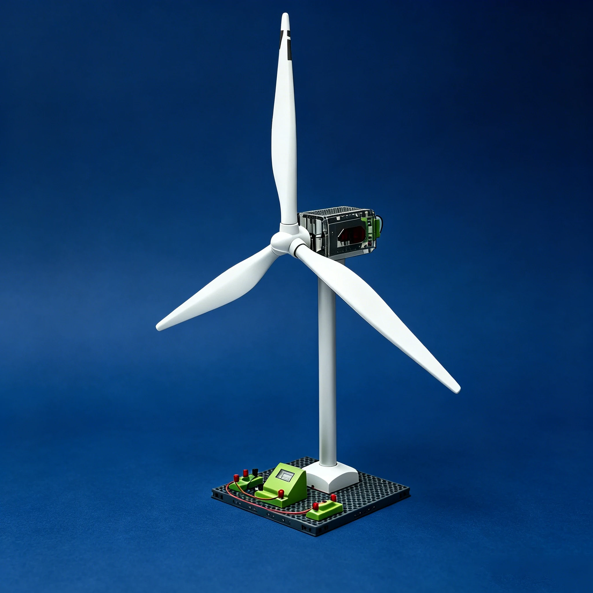 DIY Windturbinen-Generator Modellbausatz Wissenschaftsexperiment Lehrreiches Physik-Desktop-Ornament Hobby-Spielzeug Geschenk