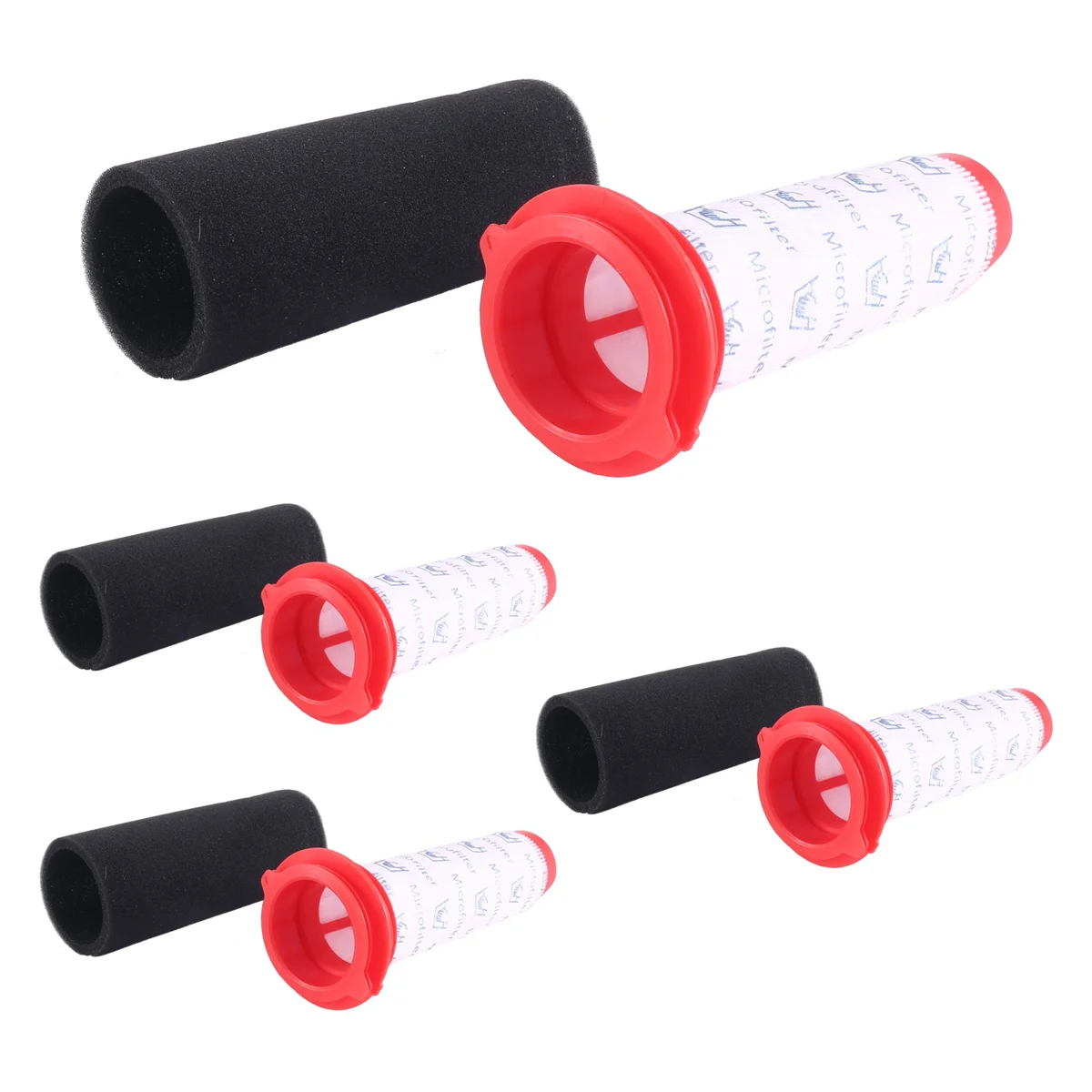 4 Pack Filter untuk Bosch Athlet Handheld Vacuum Cleaner, Filter untuk Bosch Bosch Cleaner