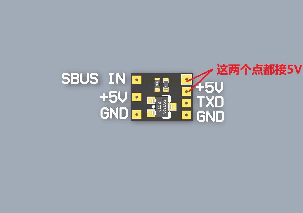 SBUS Inverter Save F411 F405 Flight Control Sbus pad from falling DIY Repair Parts