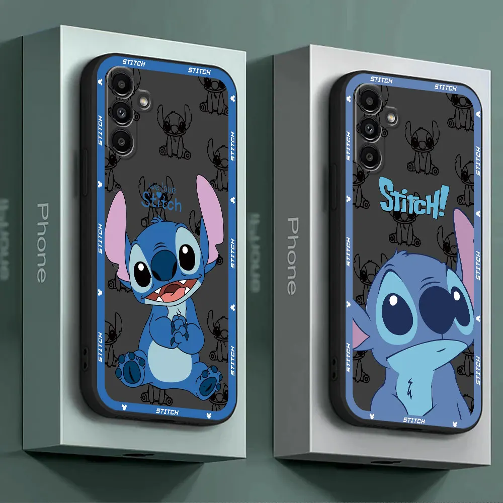 Disney Stitch Case for Samsung Galaxy A40 A02s A70 A03s A50 A03 Core A41 A04s A10 A10s A71 A05 A05s A30 A02 A51 A04e Cover