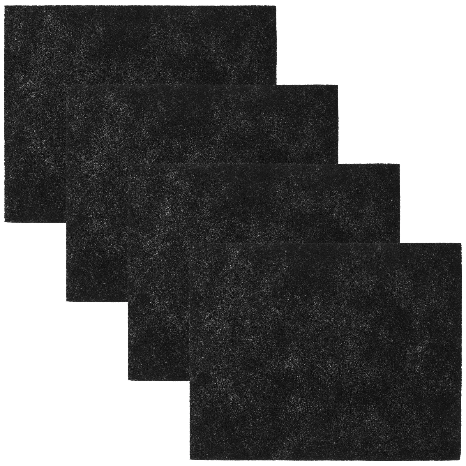 

4 Sheets 3mm Activated Carbon Fiber Filter Felt Air Vent Filters Home Furnace Heater Reusable Electrostatic Box Fan Kitchen Hood