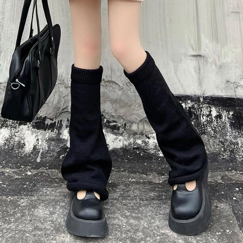 

1 Pair Casual Leg Protectors Elastic Leg Warmers Flared Winter Thermal Ladies Boot Socks Cold Resistant