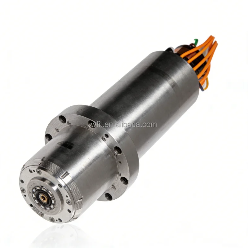CNC 16kW 150mm HSK-A50 Permanent Magnet Synchronous Spindle Motor 20000 RPM with Hydraulic Tool Change & Oil Cooling