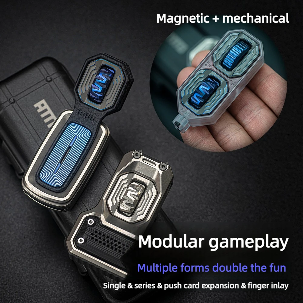 AMMO EDC Decodificador M Rodillo magnético Aleación de titanio Recubierto de cerámica Juguete para aliviar el estrés