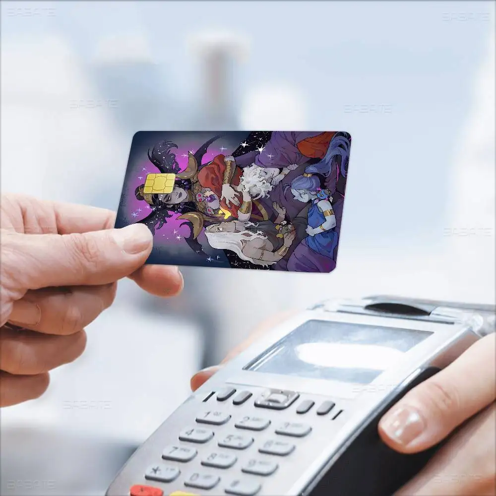 أنيمي H-Hades 2024 أنيمي الكرتون الجلد ملصقات فيلم الشريط الحال بالنسبة لبطاقة الخصم الائتمانية الكبيرة الجانب الأمامي