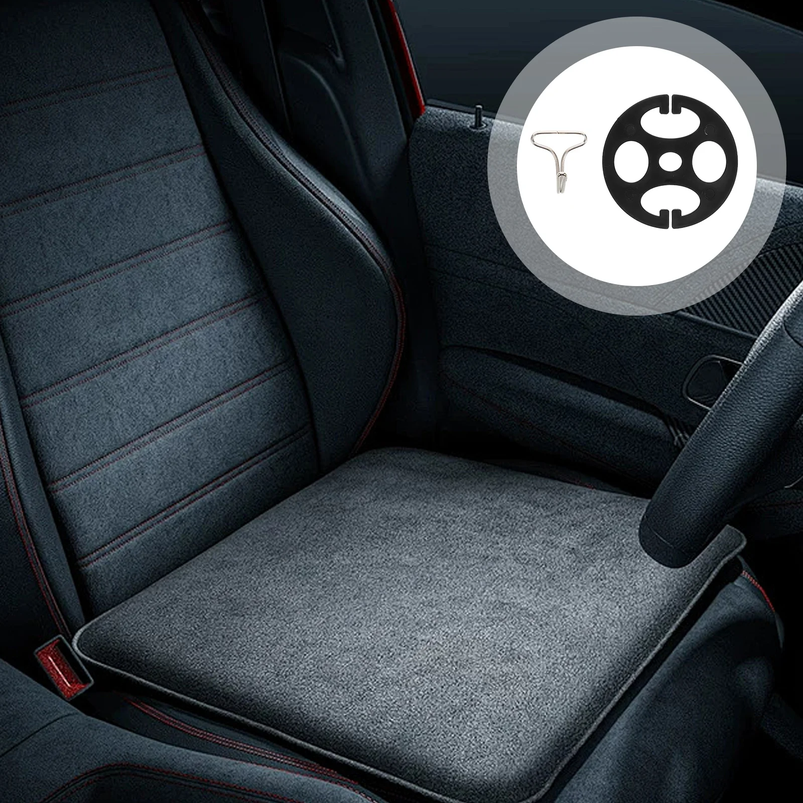 

6set Car Cover Clips Metal Plastic Fasteners Universal Seat Covers Replacement Durable Automotive Hooks Plum Blossom Design Car