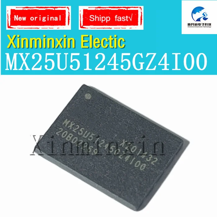 1PCS/LOT  MX25U51245GZ4I00 MX25U51245GZ4100 WSON8 SMD IC Chip 100% New Original In Stock