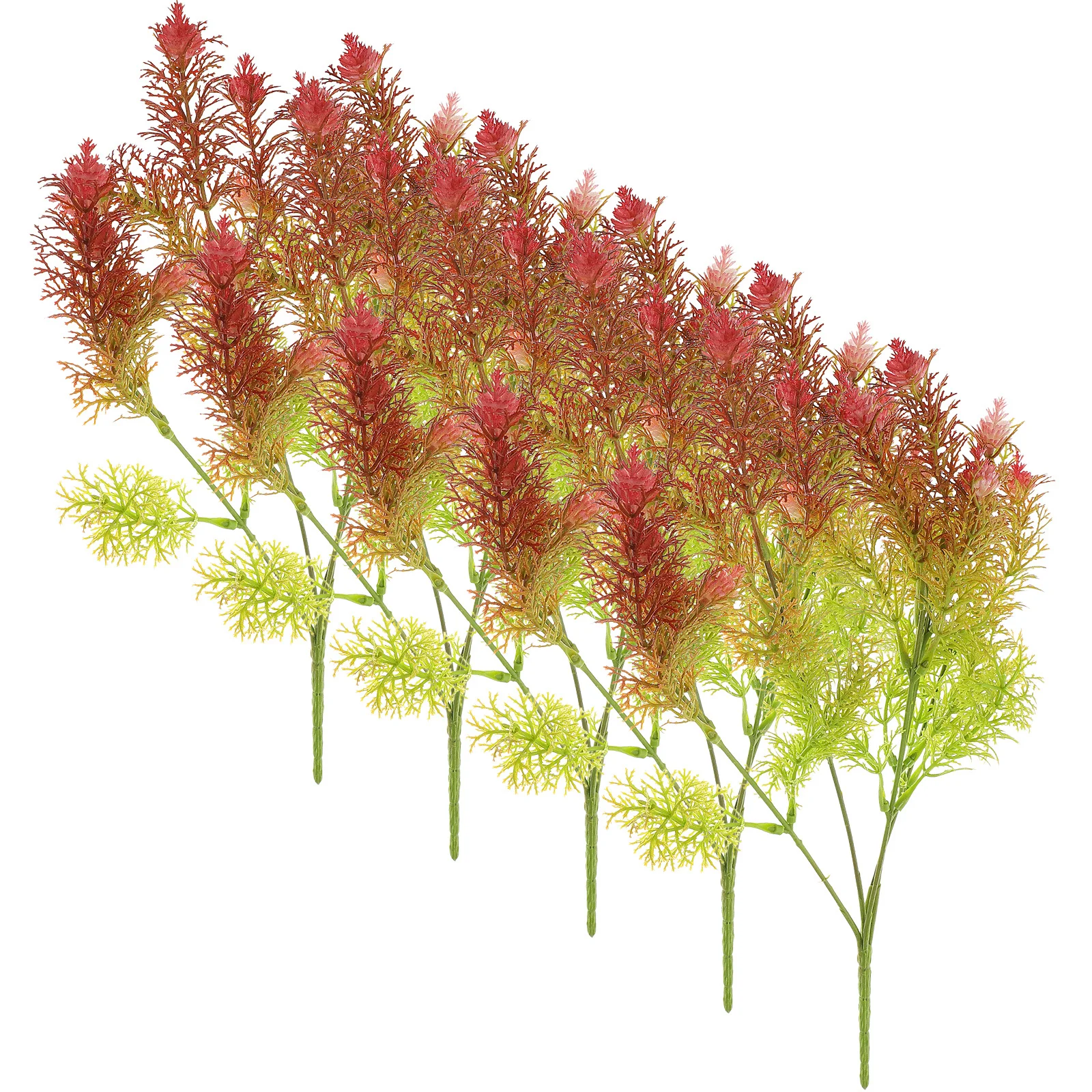 

5pcs Simulation Plant Stems Lifelike Artificial Branch Faux Leaves For Vase Decor Indoor Outdoor Home Party Decoration Fake
