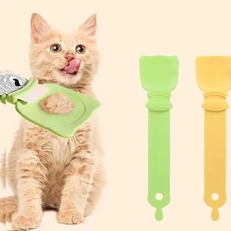 

Interactive Long-Handle Cat Strip Feeder Spoon - Precision Squeeze Treat Dispenser for Fun-Filled Feeding | Ideal Pet Supplies