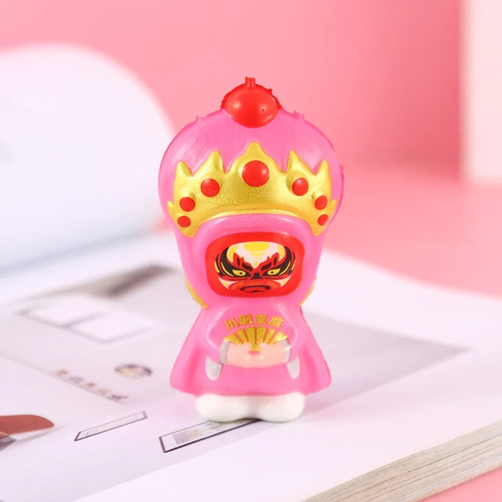 Interesting Face Changing Squeeze Toy Chinese Style Slow Rebound Cartoon Fidget Toy Sensor Sichuan Opera Cute Pinch Toy Children