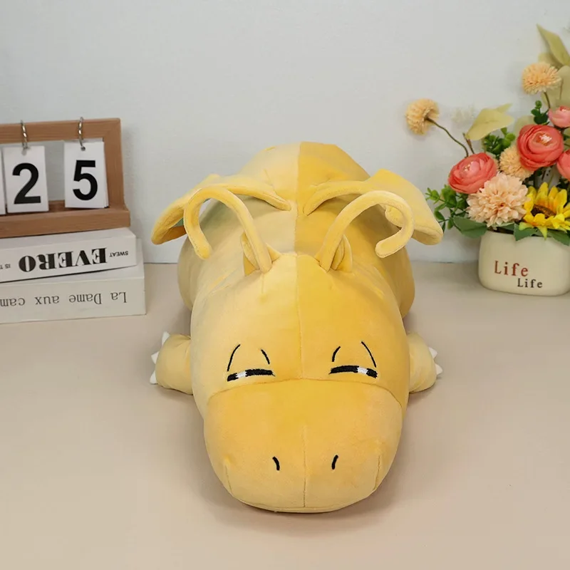 27x57x20cm Dragonite Pokemon Plush Toys Large Anime Doll Cute Cartoon Prostrate Pokémon Plushie Stuffed Gift for Kids Christmas