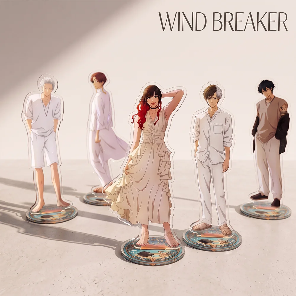 WIND BREAKER CASUAL RESORT 10&15CM Double Sided Acrylic Stand Keychain 2026 New Anime Stand Haruka Sakura Desk Decor Fans Gift