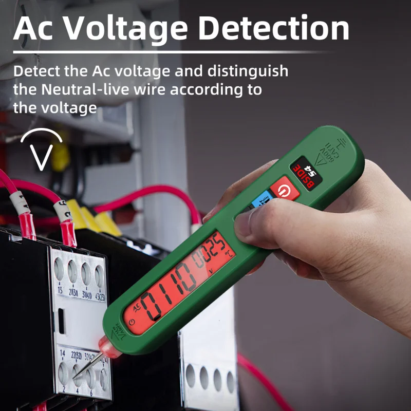 Rechargeable Non-Contact Smart AC Voltage Tester Pen Live Neutral Wire Detector Circuit Breakpoint Leakage Check Flashlight Func