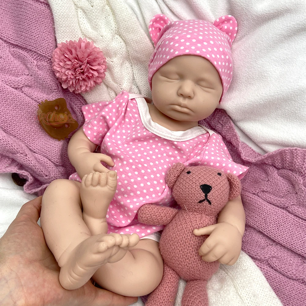 20 Zoll Vollsilikon Reborn Baby Mädchen/Junge Loulou Kann Schnuller Verwenden Blanko Flexible Puppe für Künstler Thanksgiving-Geschenk