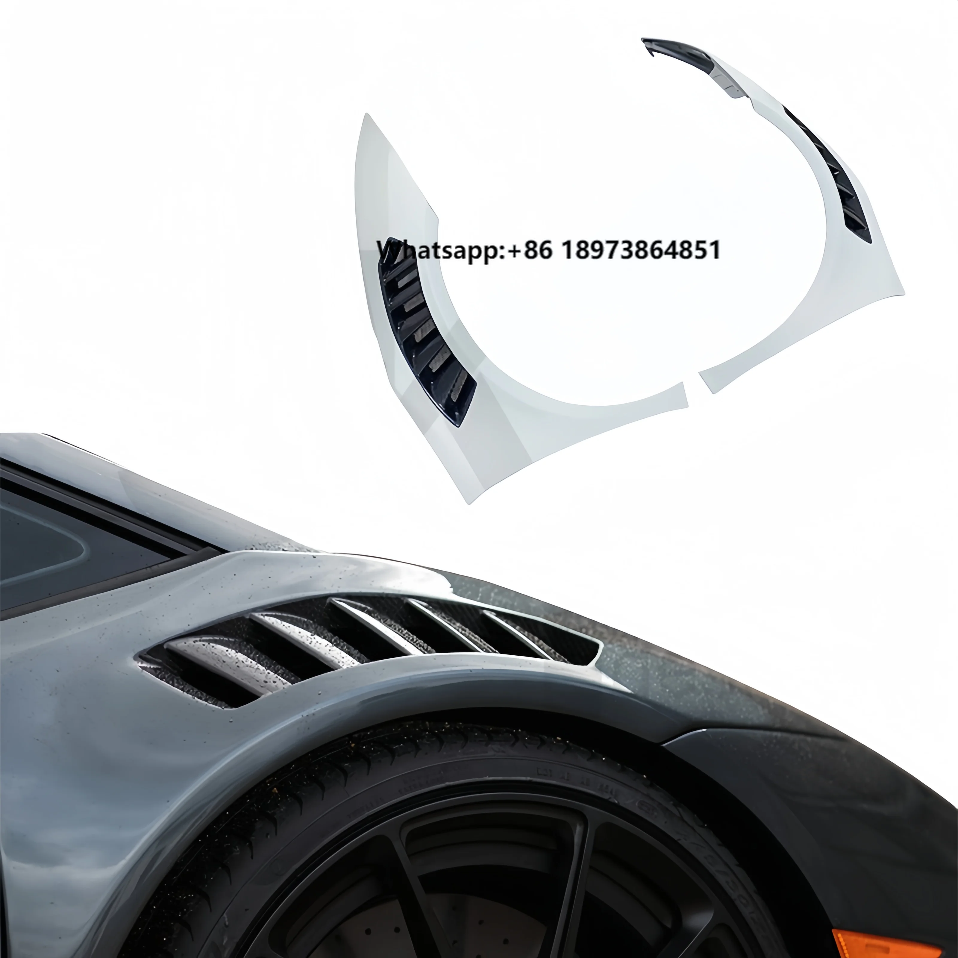 

V Style Forged Carbon Fiber Front Fenders for Lamborghini Huracan LP580 LP610 Car Parts Upgrade