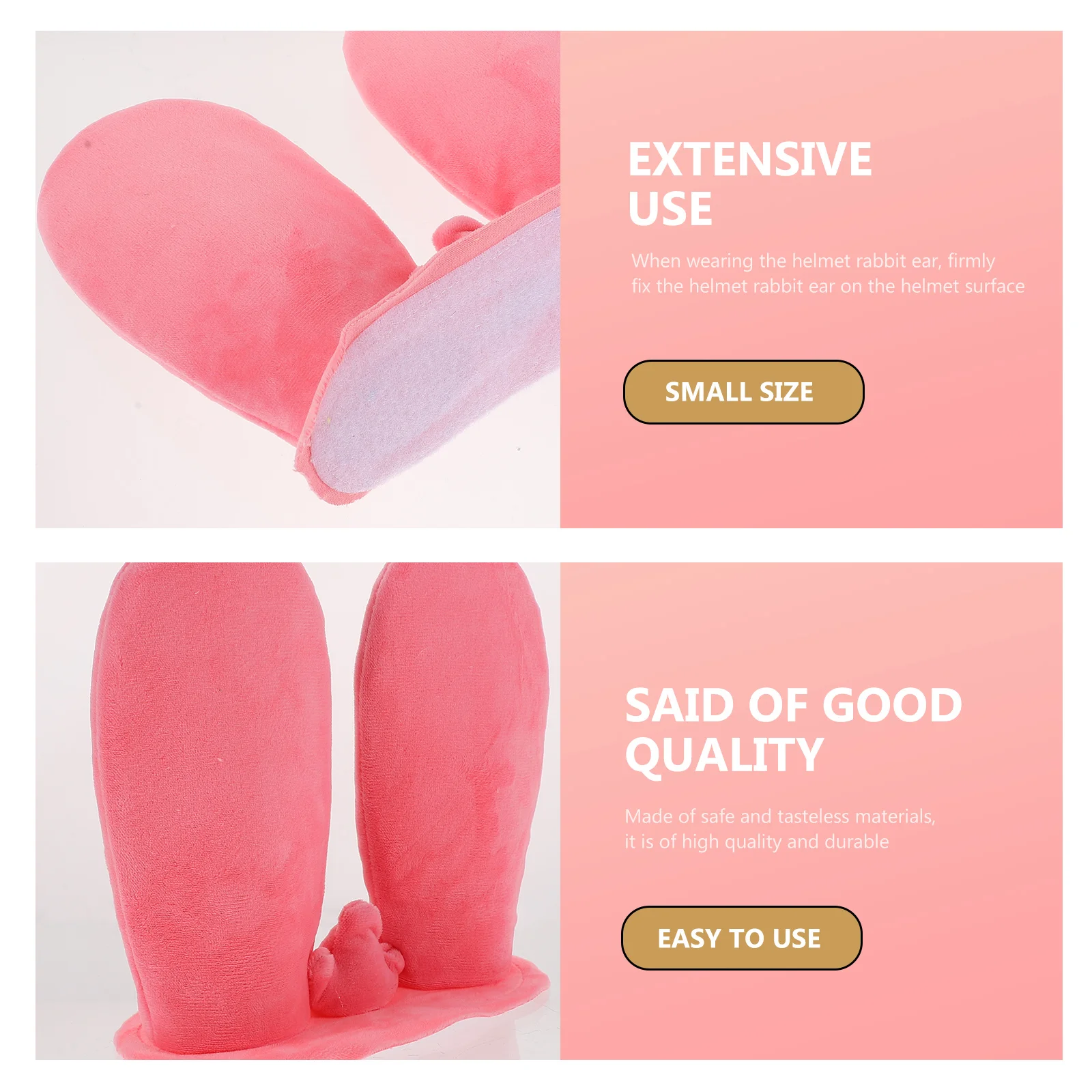 1Pcs Bunny Ear Decoration Creative Rabbit Ear Motorcycle Decor Unique Fashionable Helmets Accessory Durable