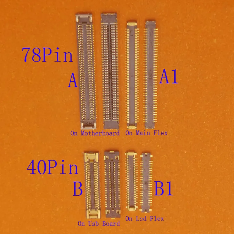 

2-10 шт. ЖК-дисплей экран USB зарядка FPC Разъем для Samsung Galaxy M51 M515 M62 M625 M31S M317 F62 E625 40 78 Pin