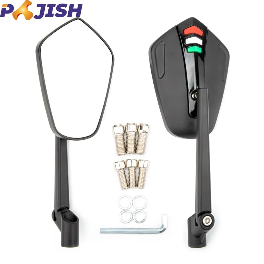 

Motorbike Parts Accessories Modified Aluminium Alloy Universal 8mm 10mm Scooter Rearview Motorcycle Side Mirrors for Cafe Racer