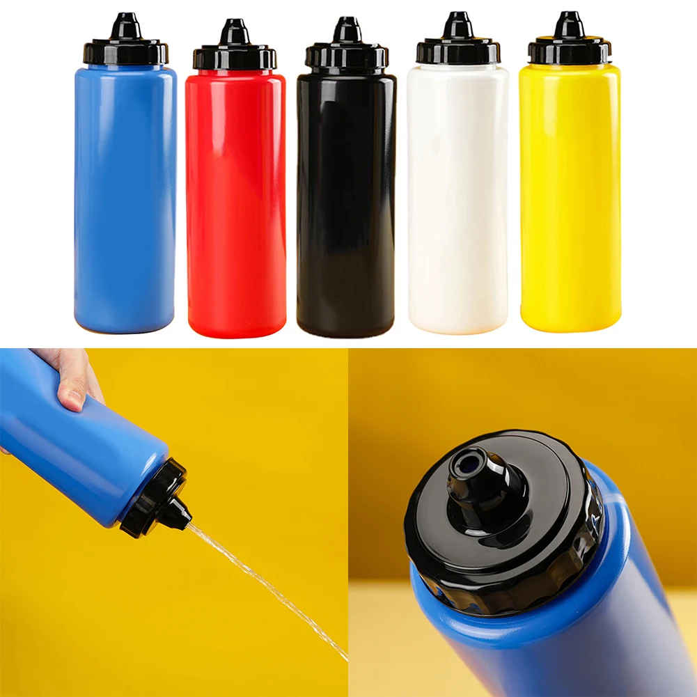 1L Ice Hockey Water Bottle Sports Water Bottle Leak-Proof For Ice Hockey Lacrosse Football cycling Sports Equipment