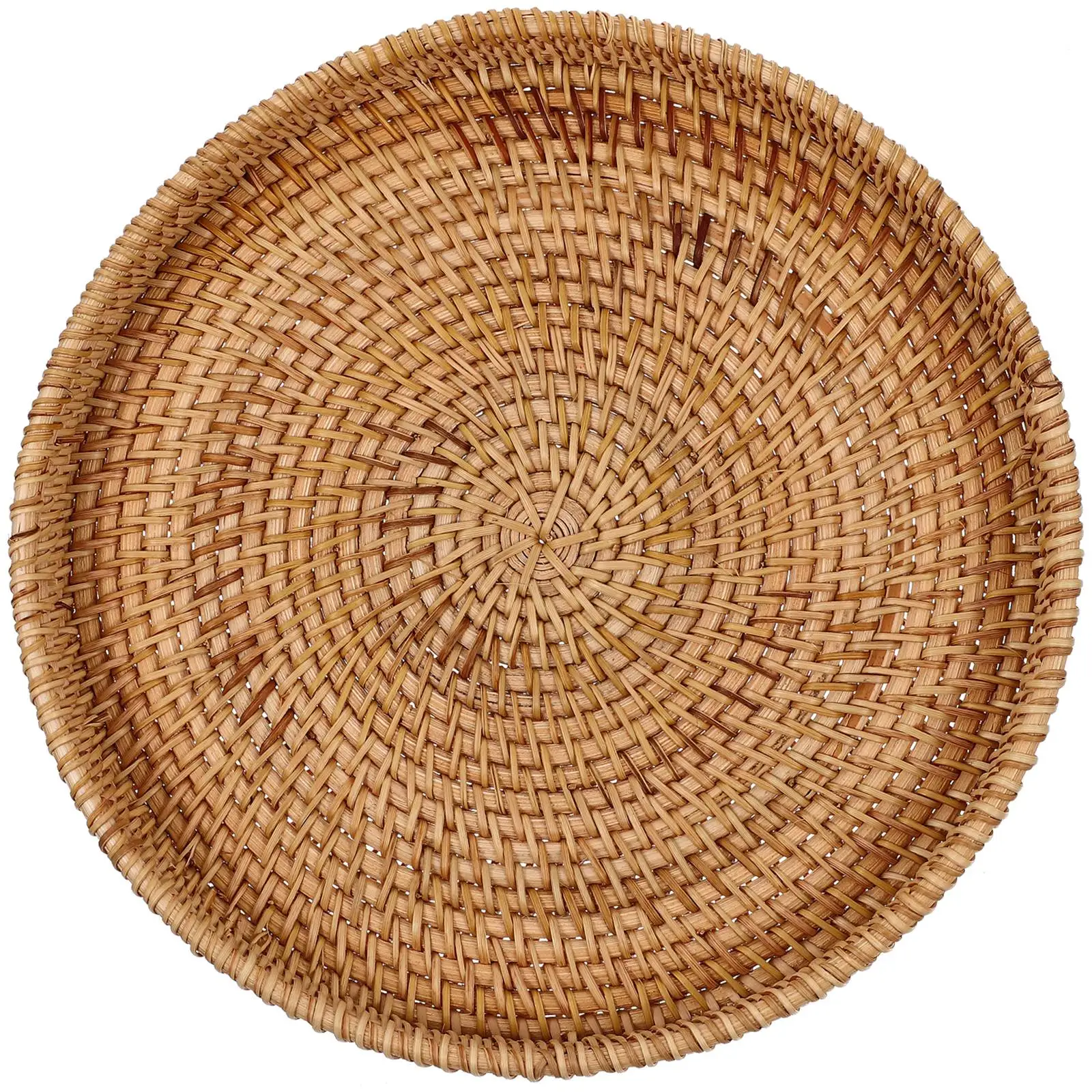 

rattan chargers for dinner plates coffee tray multi-function serving tray convenient dessert tray desktop fruit plate