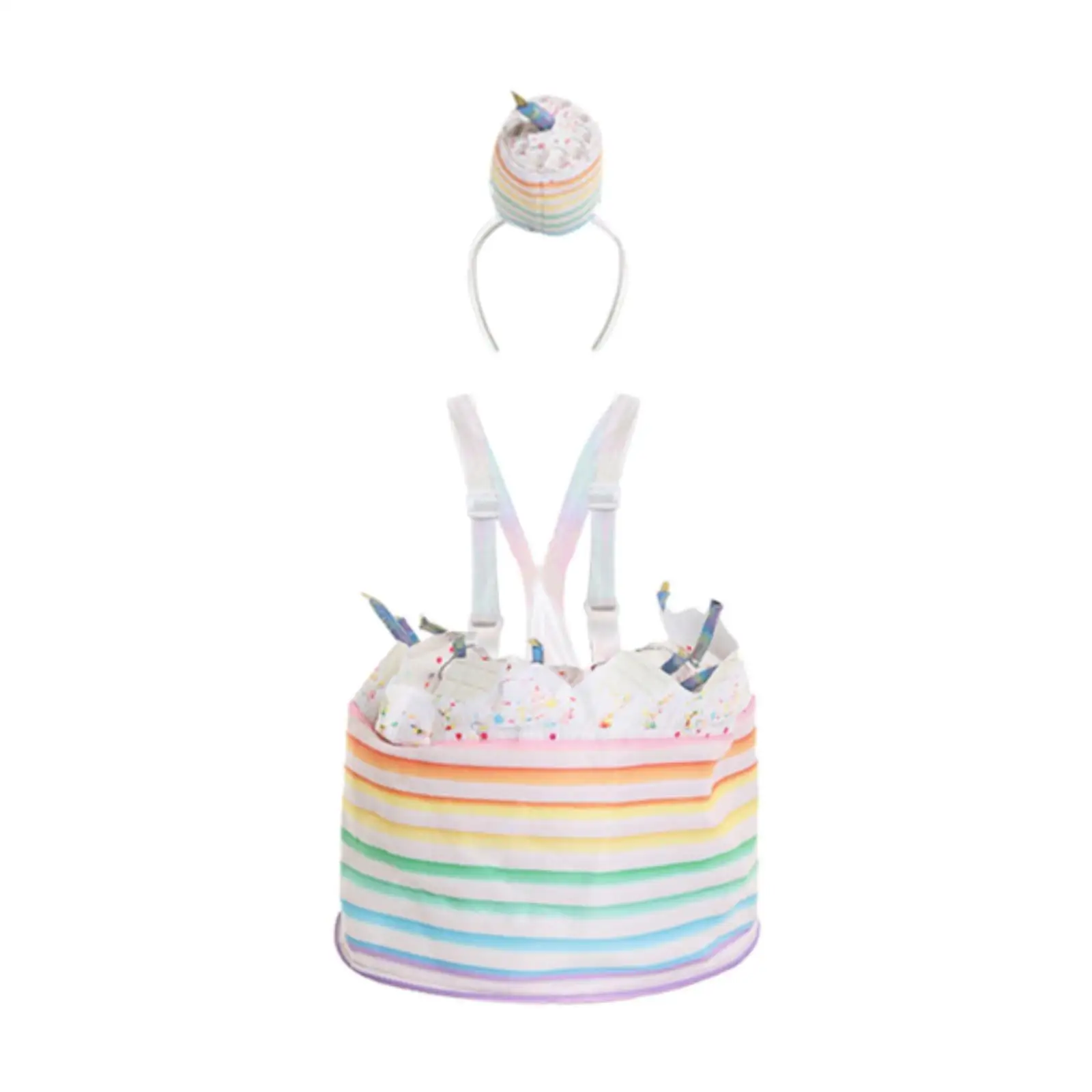 

Cake Costume for Kids Reusable Cake Dress for Role Play Themed Party Photo Props