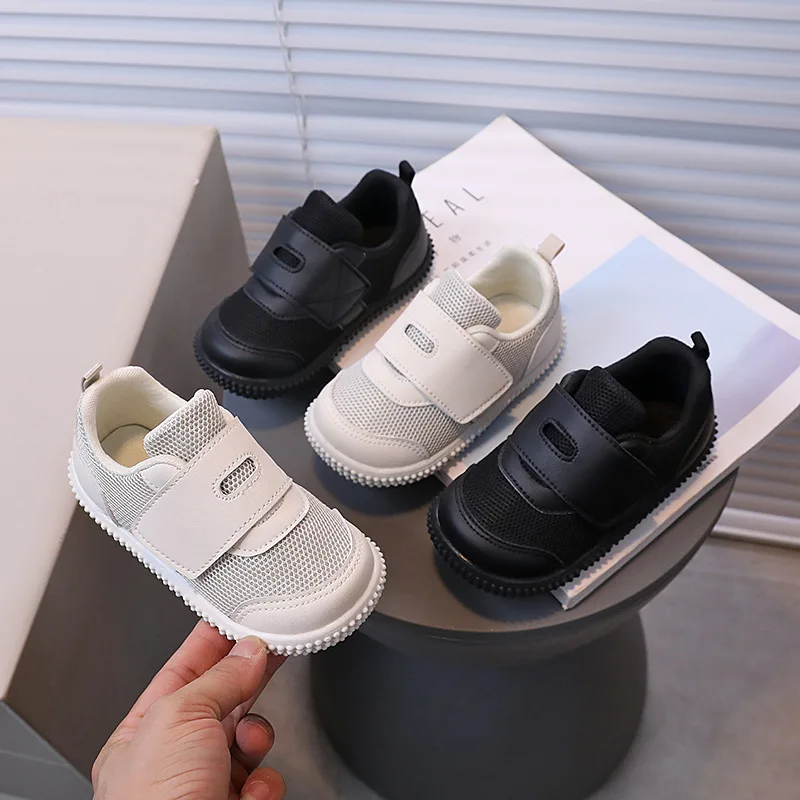 New Kids Shoes Anti-slip Soft Bottom Baby Sneakers Children Casual Flats Boys Girls Sports Shoe Mesh Soft Sole Toddler Shoes