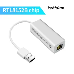 KBT Chip SR9900/RTL8152B Plastic Case 10Mbps Adapter USB 2.0 to RJ45 Wired Network Card for windows7 PC Laptop LAN adapter