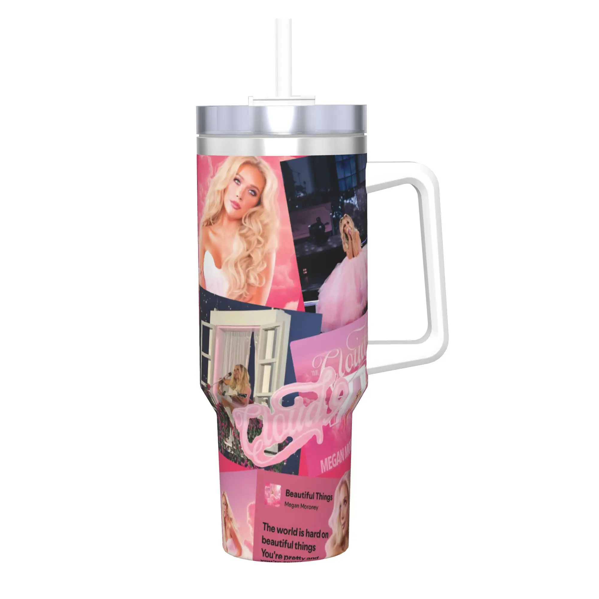 Megan Moroney Singer  40oz Tumbler Stainless Steel Double Wall Vacuum Insulated  Cup With Straw