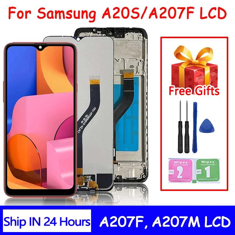 High Quality For Samsung A20S A207 lcd Digitizer Display With Touch Screen Digitizer Assembly A20s A207F SM-A207M LCD