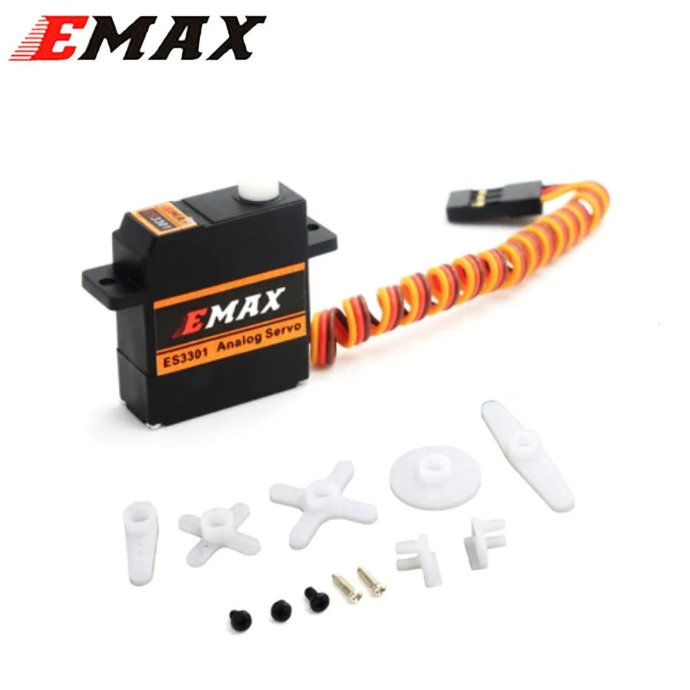 

Emax ES3301 4.8-6.0V 10.6g Plastic Gear Analog Mini Servo for RC Airplane Helicopter Glider Toys