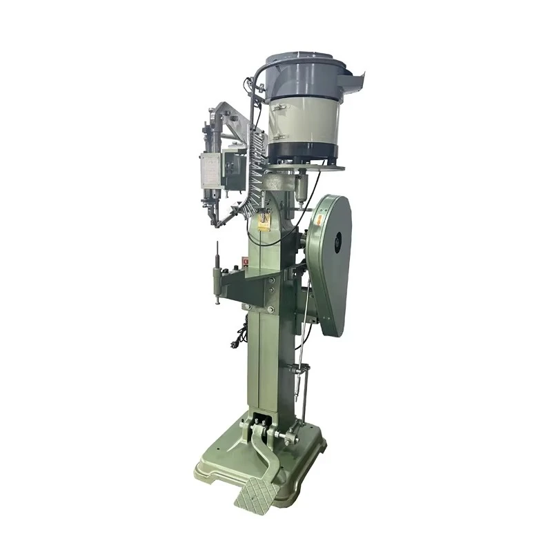 JZ-988DX-1 High Efficiency Electric Motor Automatic Feeding Semi-Tubular Rivet Pressing Machine for Ladders/Strollers High