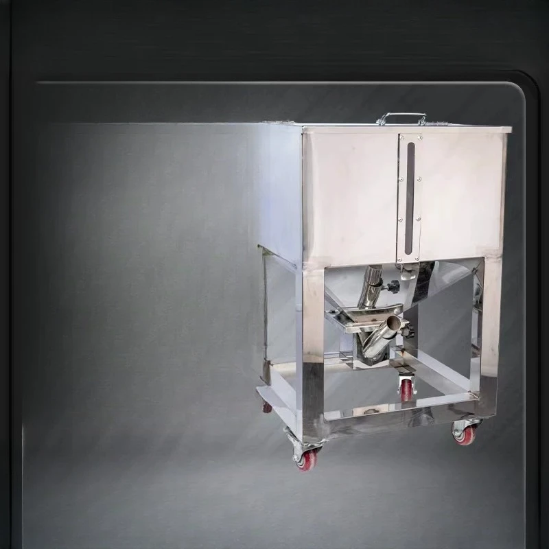 Stainless steel storage bucket, raw material storage box, movable turnover square suction hopper, feeding bucket, durable