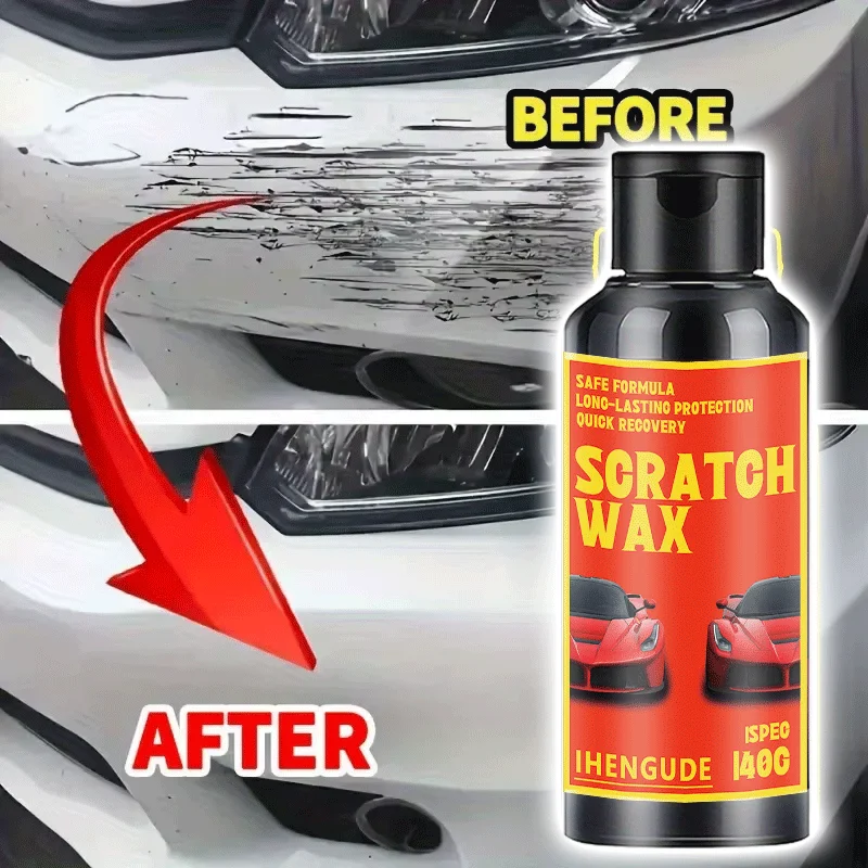 Car Scratch Repair Wax, Advanced Formula for Removing Light Scratches, Swirl Marks and Restoring Paint Shine