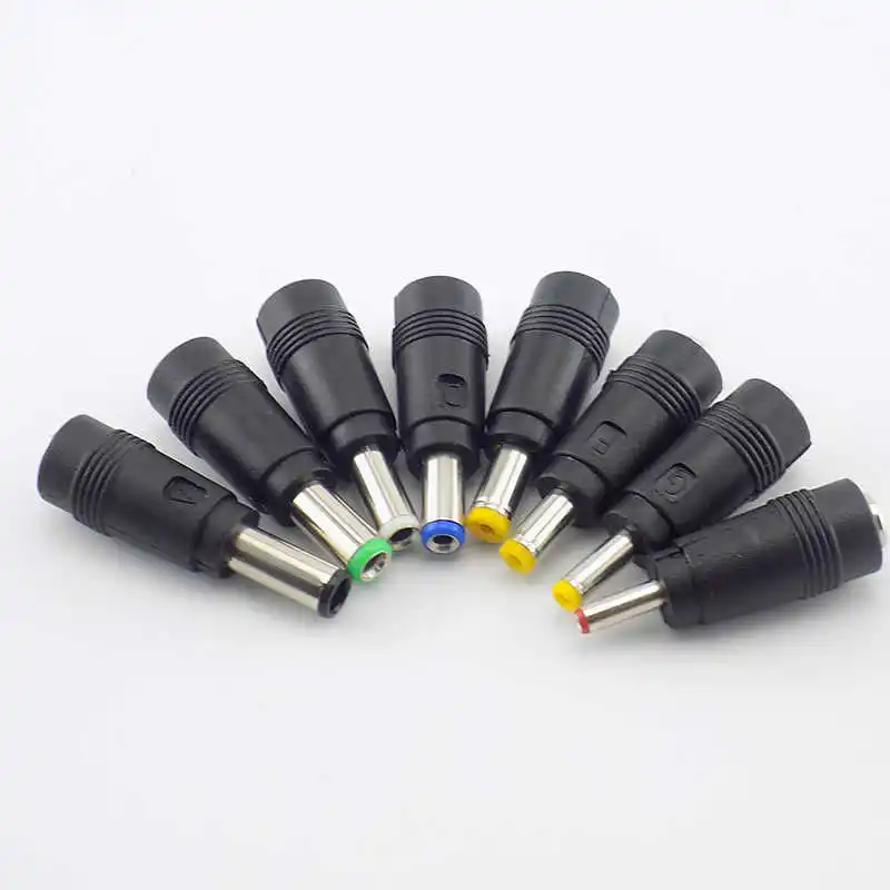 8 w 1 gniazdo zasilania DC adapter wtyczki żeńskiej Złącza 5,5X 2,1 MM do 6,3 6,0 5,5 4,8 4,0 3,5 2,5 2,1 1,7 1,35 Adapter końcówek męskich — zdjęcie 6