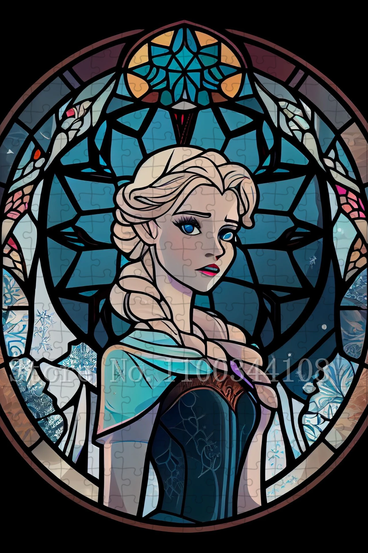Rompecabezas de Frozen de películas de Disney, rompecabezas de dibujos animados de princesa Elsa y Anna para niños, juguetes de juego de inteligencia