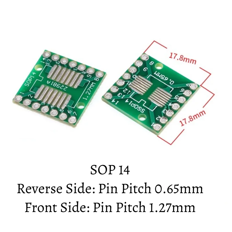 0pcs SMD to DIP Adapter PCB SOP/MSOP/SSOP/TSSOP/SOT23 to DIP Universal Converter Board