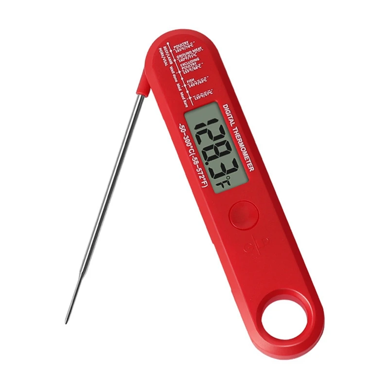 Folding Meat Thermometer Digital Instant Read Meat Thermometer For Grill Cooking For Kitchen Outside, BBQ, Bakery