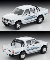 TOMYTEC TLV 1/64 LV-N256b Hilux 4WD Pick Up Double Cab SSR White 1991 Die-cast alloy car model  display gifts