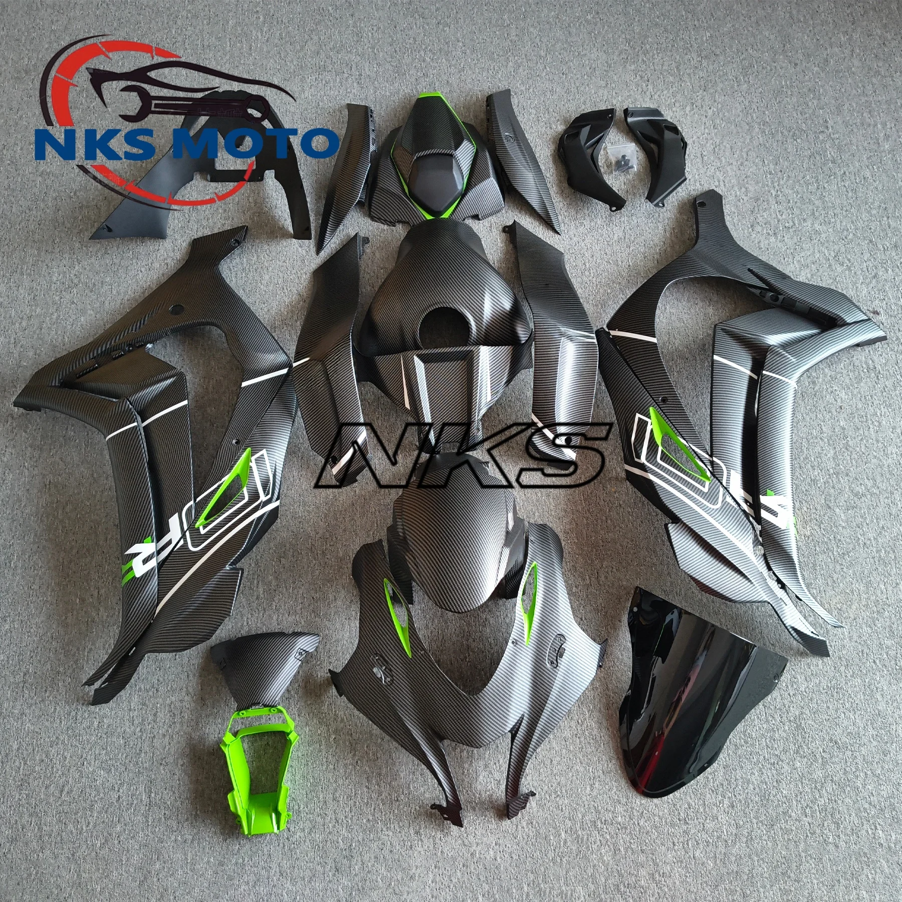 Motorcycle Accessories Fender Fuel Tank Side Panel Frame Fairing Kit Carbon Fiber Paint For Kawasaki ZX10R 2016 - 2020