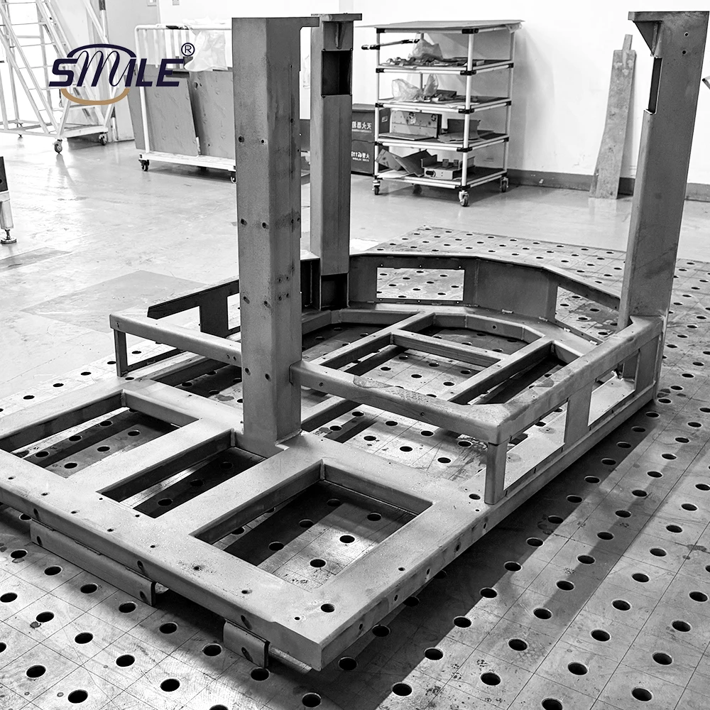 CHNSMILE OEM custom aluminum structure welding frame pipe sheet metal processing