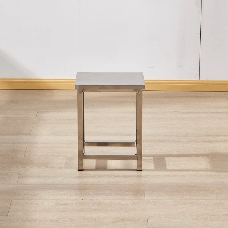 Stainless Steel Industrial Chairs for Kitchen Dining Room Rust Resistant Wear-Resistant Simple