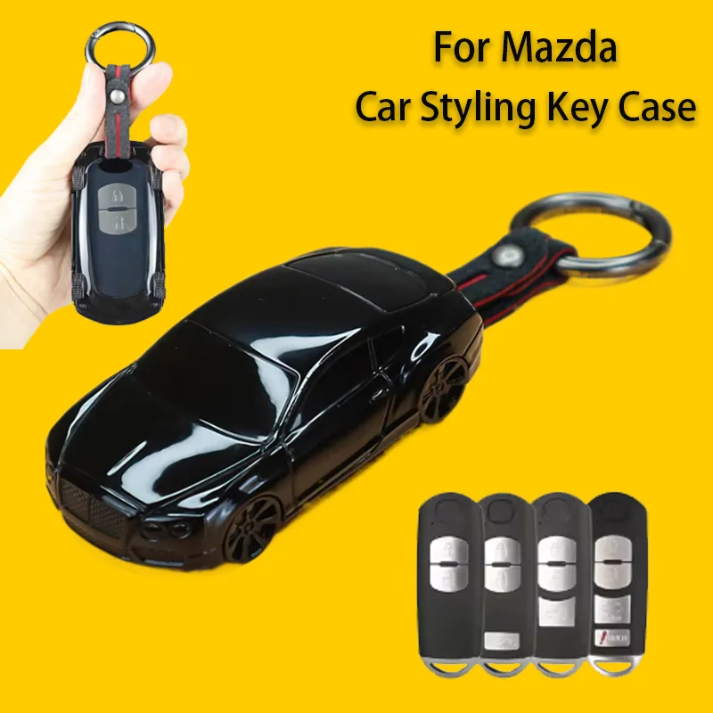 

Car Model for MAZDA 2 3 6 CX-5 Atenza Axela 2 3 4 Button Smart Remote Car Key Case Cover Holder Fob Keychain Ring Accessories